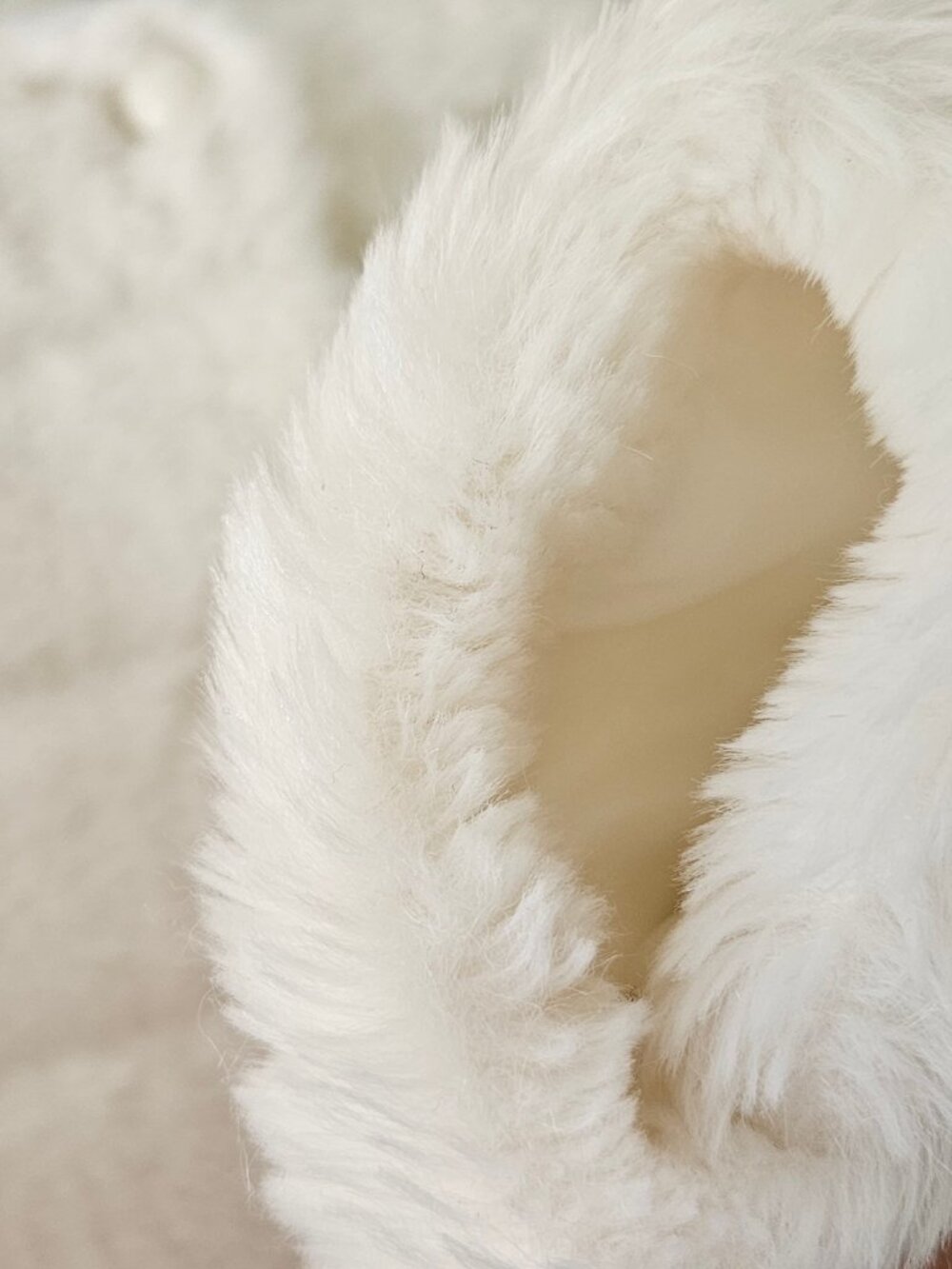 Janie and Jack Bonjour Cream Faux Fur Channel Quilted Jacket Coat Size 3 to 4 - Picture 6 of 11